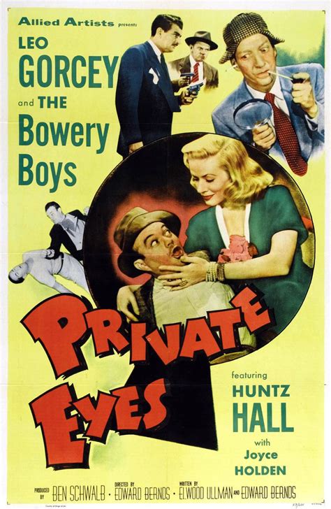 cast of private eyes 1953